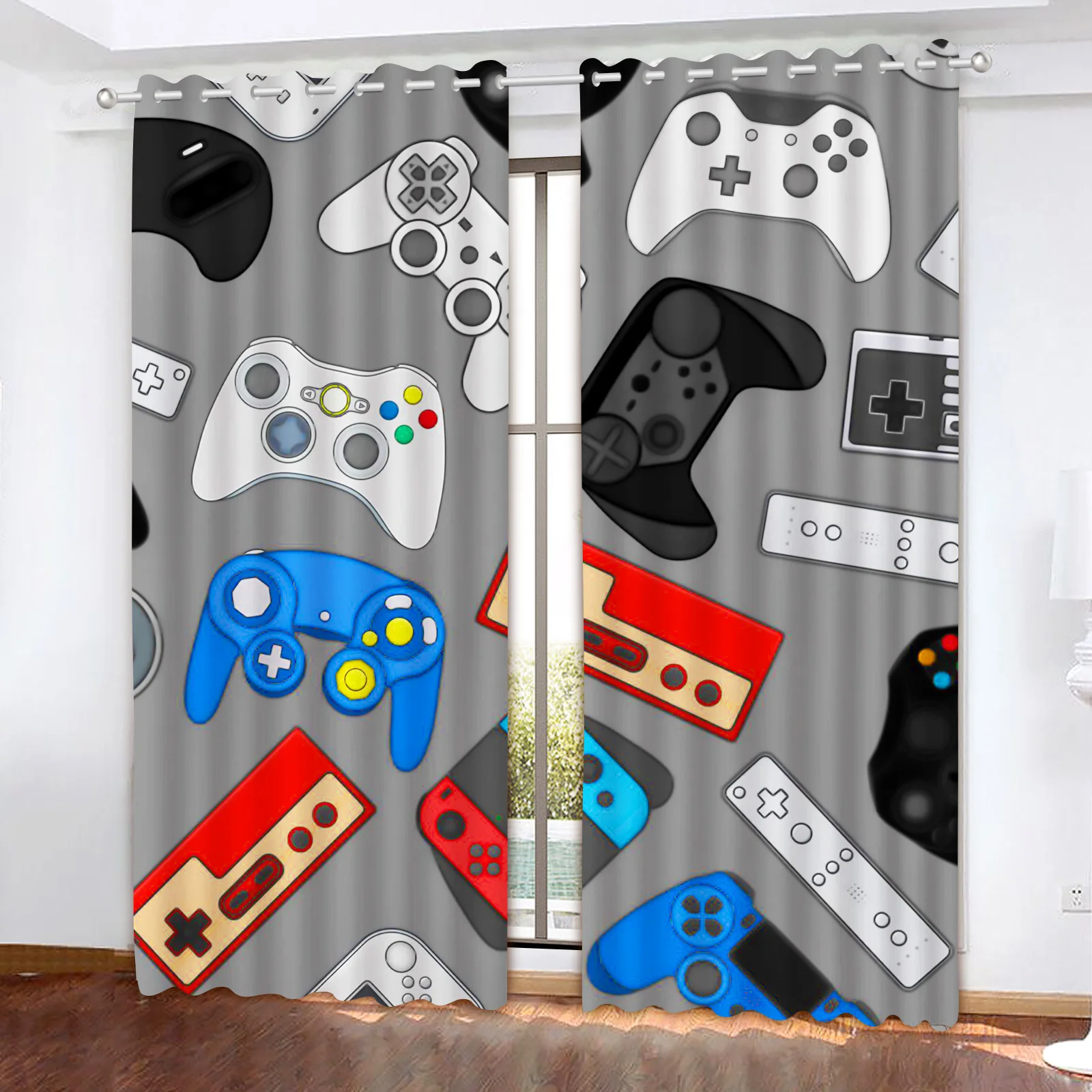 Home Decor Curtains - Gamepad decoración del hogar cortinas estampadas