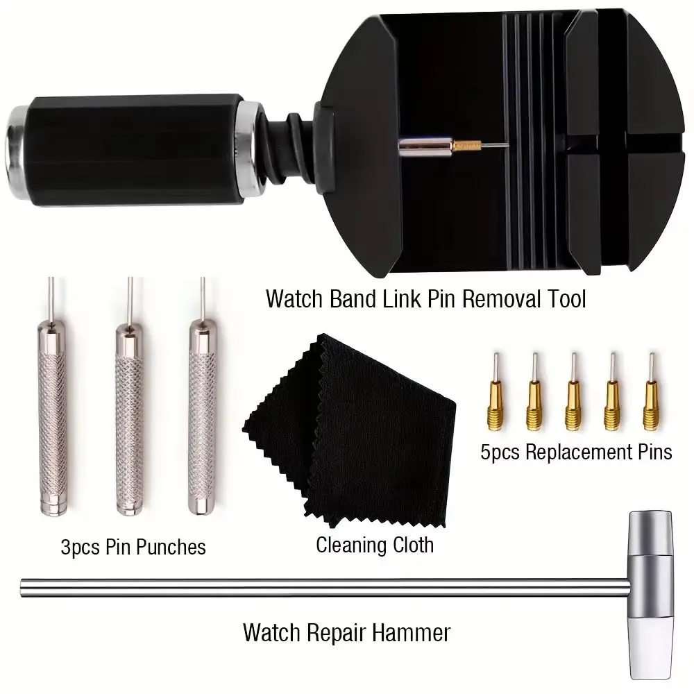

52Pcs/set Precision Watch Link Removal Tool Kit Durable Pin Extraction Watch Repair Tool Kit Bracelet Adjustment Link Removal