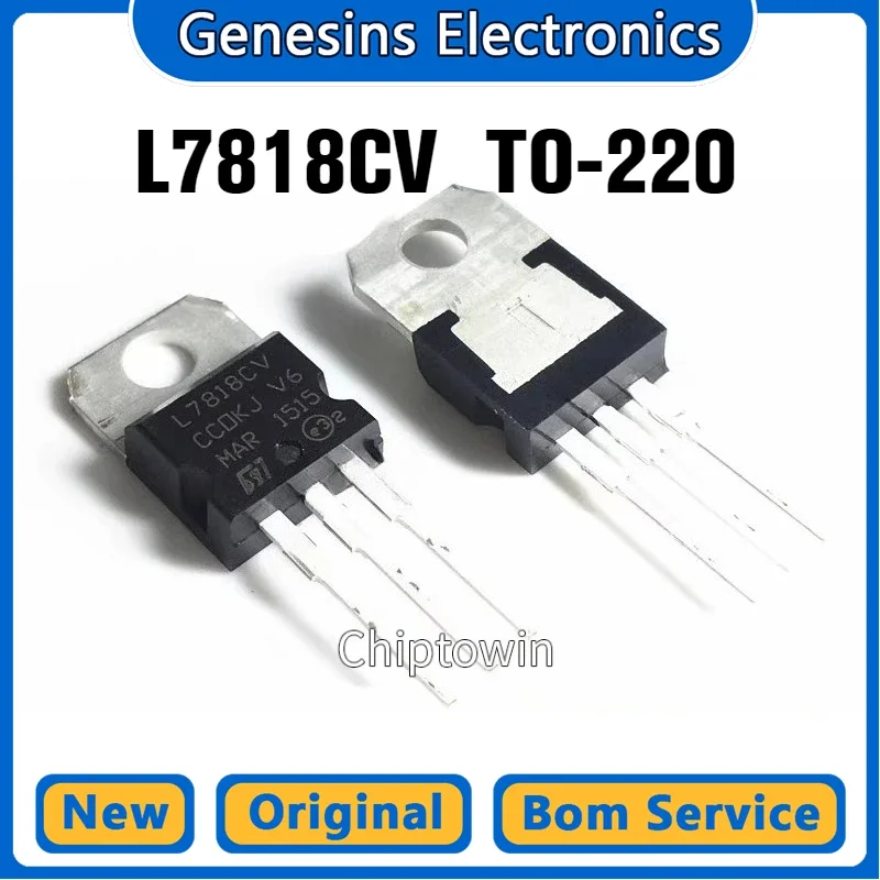 

10 pcs L7818CV TO-220 LM7818 Three-terminal regulator 18V L7818
