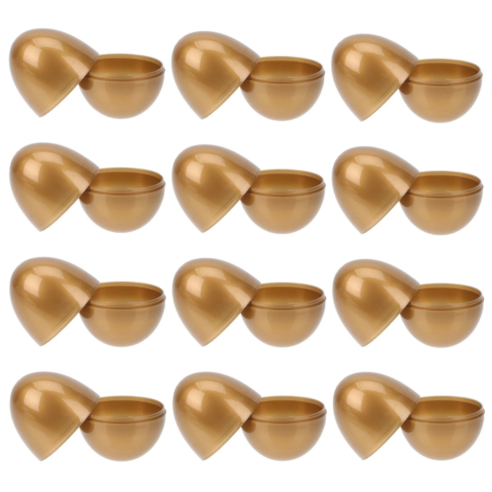 

12 Pcs Plastic Easter Eggs Adorable Egg Shaped Boxes Decorative Accessories C ies Toys Wrapping Easter Supplies Children Popular
