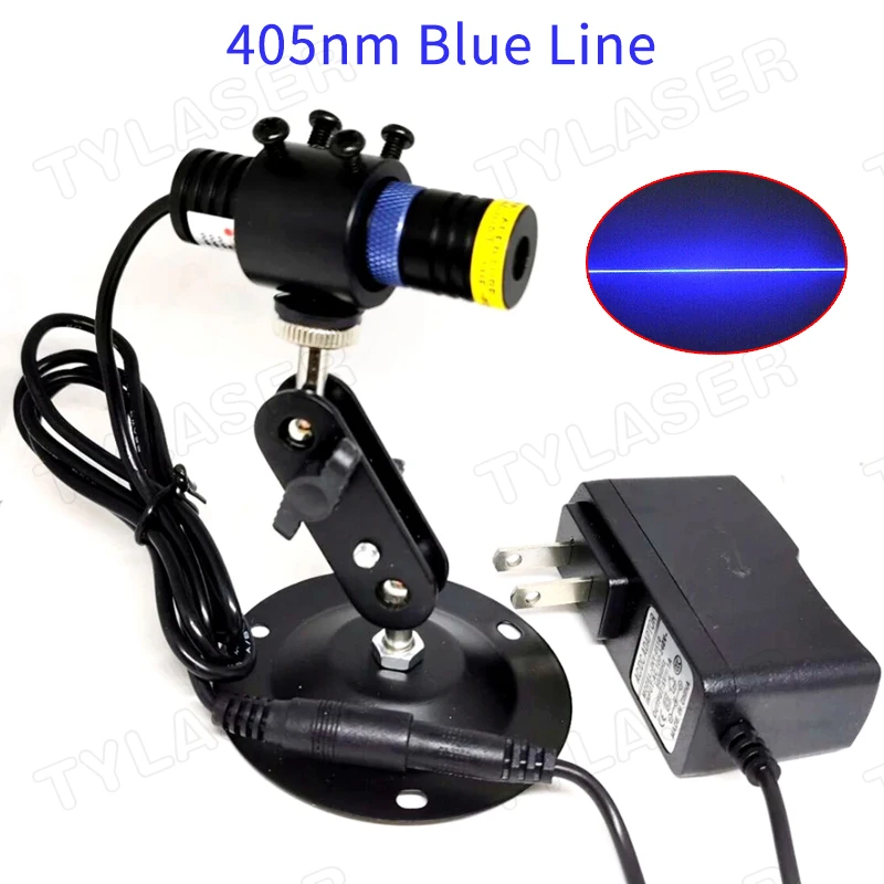 D18X65 Focusable Glass Line Locator 405nm Blue Laser 30mW 50mW 100mW 150mW Laser Module For Woodworking Stone Cutting Machine
