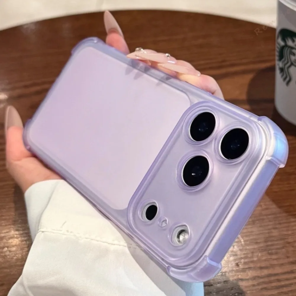 

Luxury Cute Matte Clear Phone Case for IPhone 17 Air 16 14 15 16 11 12 13 Pro Max Plus X XS MAX XR Shockproof Protector Cover