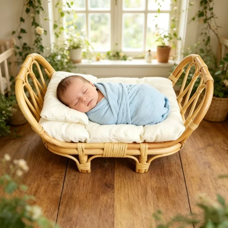 handmade-vintage-bamboo-chair-baby-crib-bed-newborn-unisex-posing-props-for-boy-girl-studio-photo-shooting-decor-accessories-set