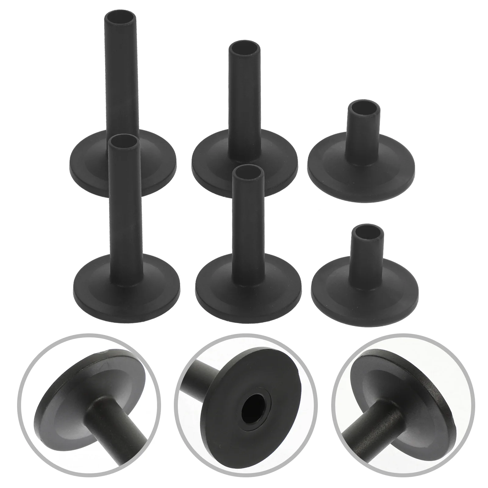 

12 Pcs Wing Drum Kit Cymbal Support Pad Plugs Plastic Coil Calendar Sleeves with Base