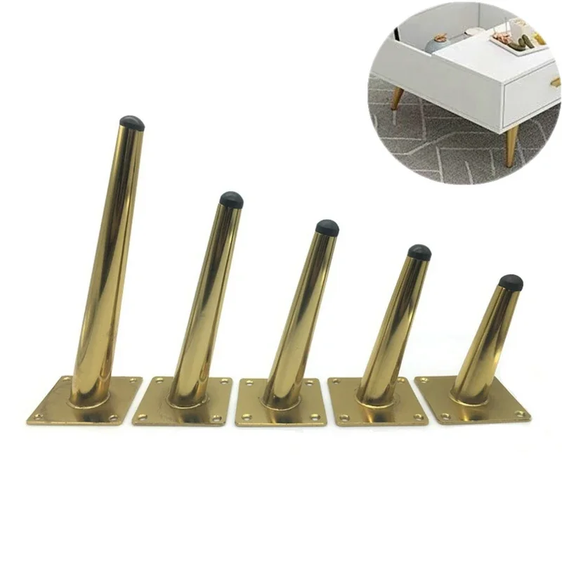 

4PCS Furniture Table Legs 12/15/20/25/30CM Metal Tapered Sofa Cupboard Cabinet Chair Sloping Feet Use To Table Chair Furniture