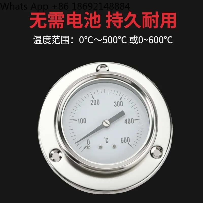 suitable for Kaitai Oven Thermometer Pressure Capillary High Temperature Thermometer 304 Stainless Steel Industrial Equipment