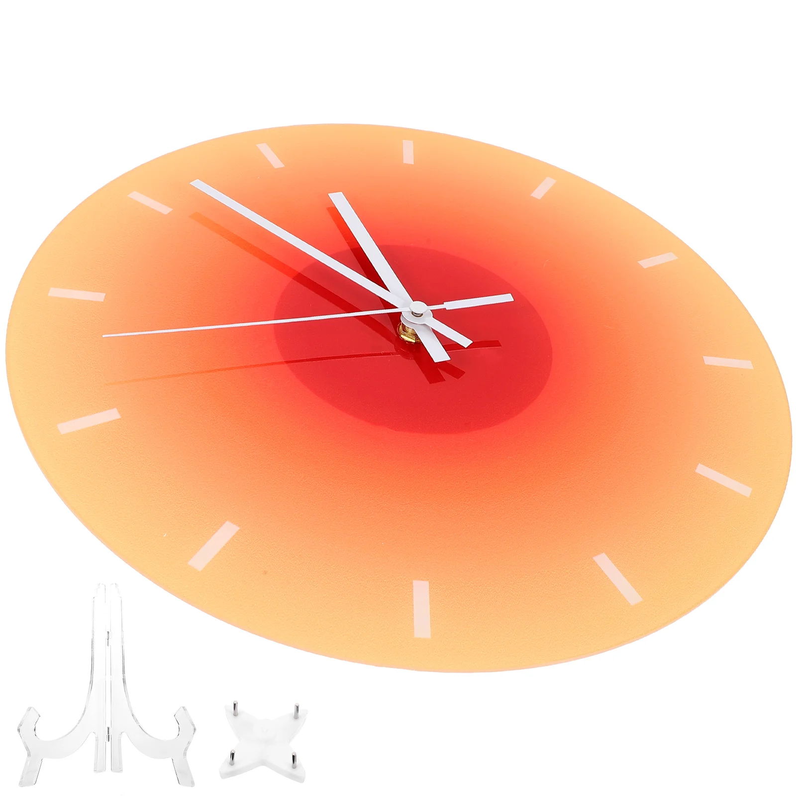 

Round Acrylic Hanging Wall Clock Home Decor Silent Sweep Circular Clock For Bedroom Living Room Office Modern Style