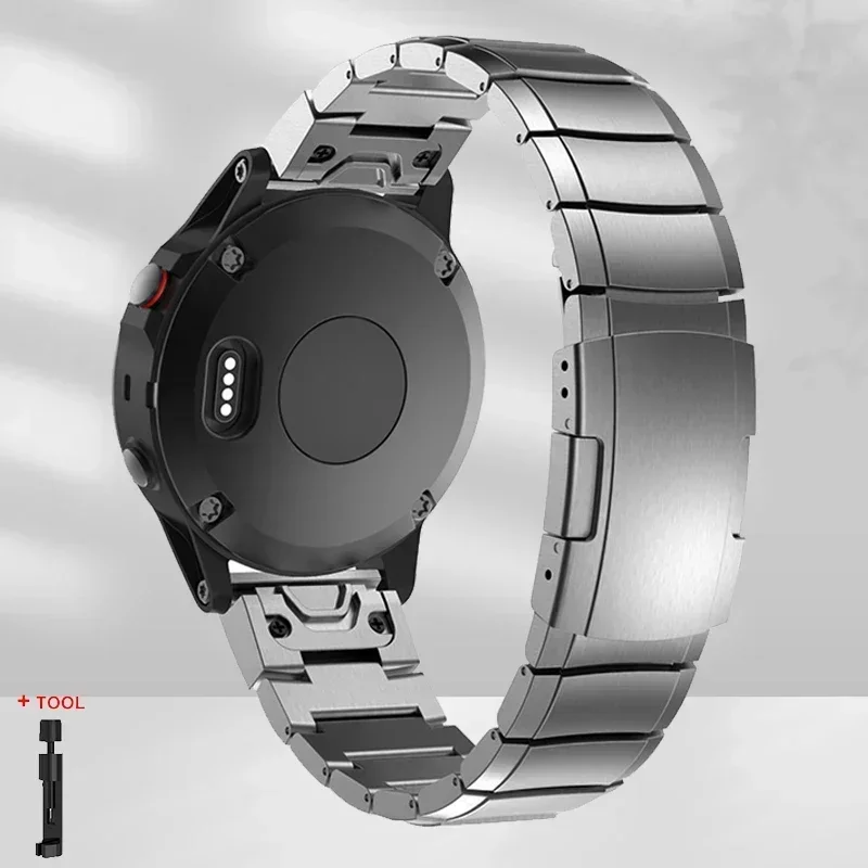 22mm/26mm Quickfit Titanium Strap for Garmin Fenix 8/7/6/5