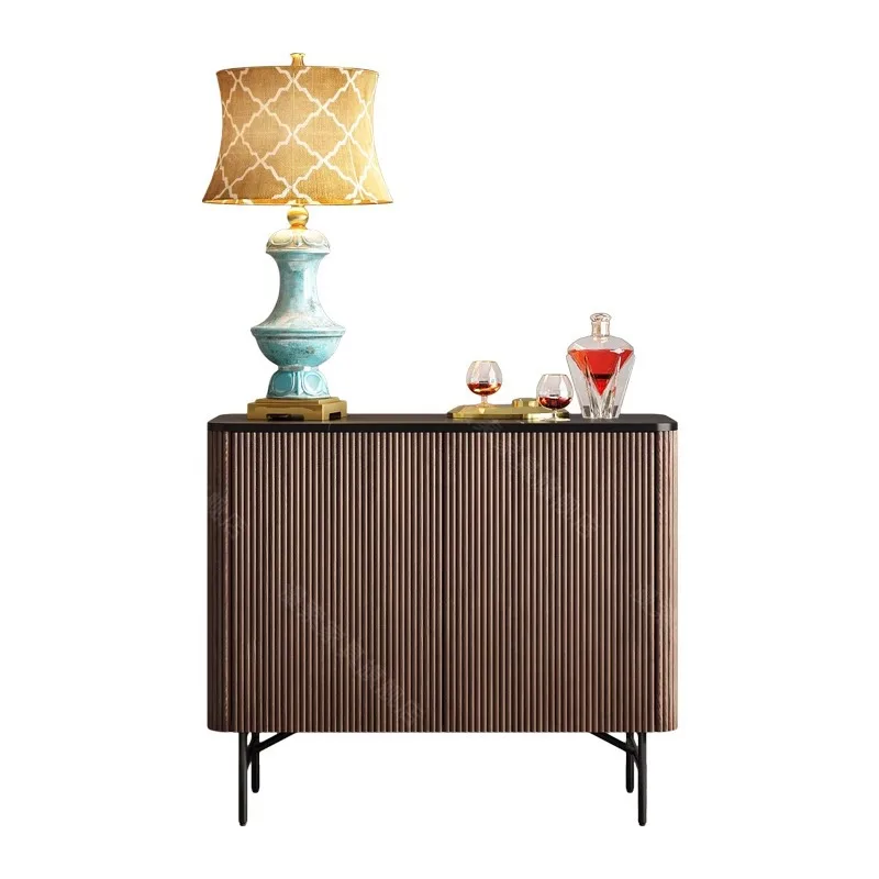 

Italian style, light luxury, entrance cabinet, retro, home, home, living room, rock slab