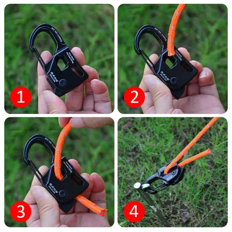 : Self-Locking Tent Rope Tensioner 4