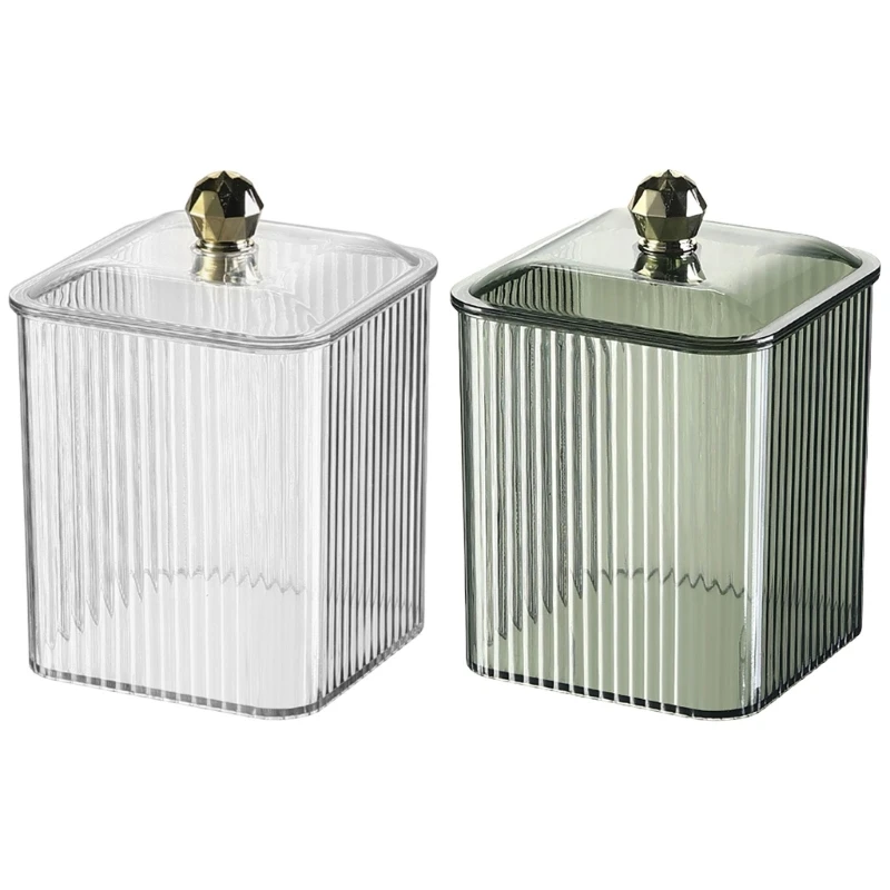 

Elegant Makeup Cotton Organizers Box for Tidy Bathroom Storage Solution D08D