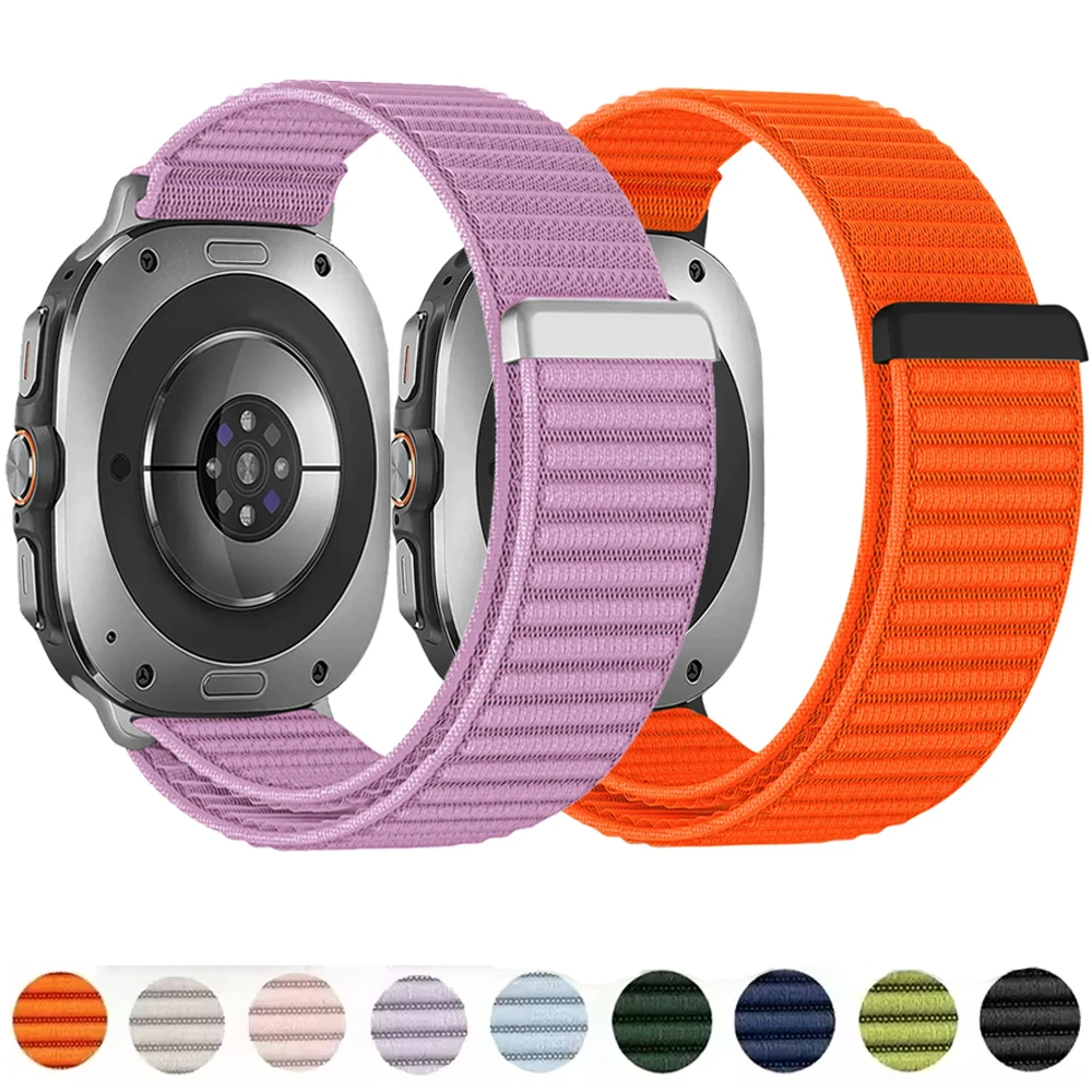 النايلون حلقة حزام لساعة سامسونج جالاكسي 8 الكلاسيكية 46 مللي متر الرياضة سوار معصمه لساعة سامسونج 8 44 مللي متر 40 مللي متر الفرقة التبعي