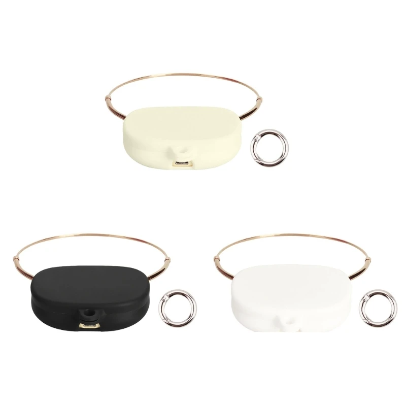 L4MD Flexible Silikonschutzgehäuse Gehäuse für clip drahtlose Kopfhörerschockdockelabdeckung Kratzfestes Hülsen täglich