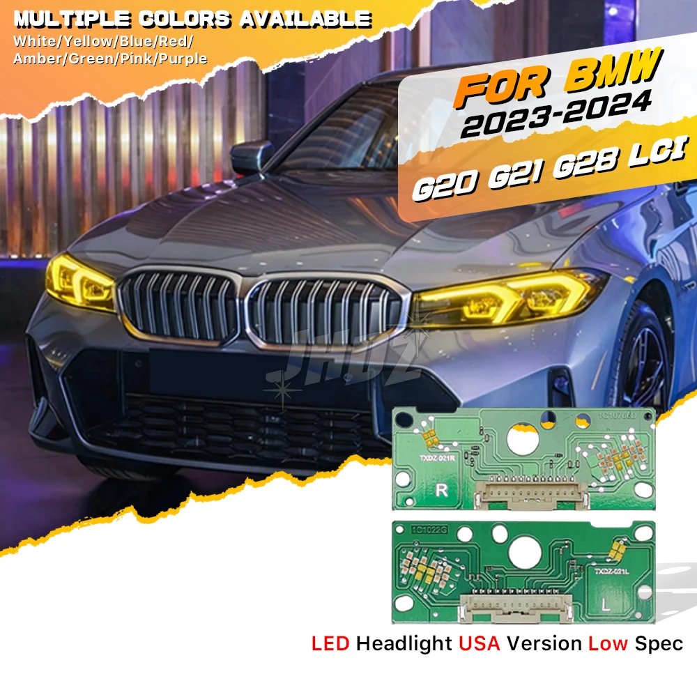 

Amber Yellow LED Angel Eyes DRL Chip Board Module 63115A57071 For BMW 3 Series G20 G21 G28 LCI 23-24 LED Headlight Turn Signal