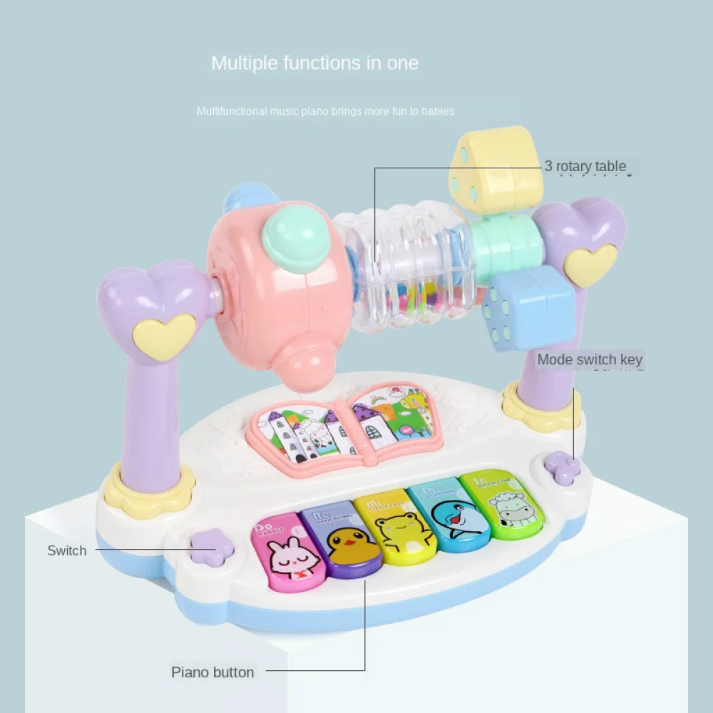 유아 조기 교육 음악 피아노 장난감, 가벼운 소리, 다기능 유아 놀이 악기, 어린이를 위한 전기 피아노 장난감