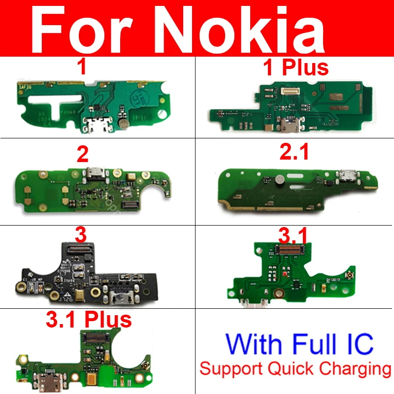 Placa de puerto de carga Usb para Nokia 7,1 TA-1085 TA-1095 TA-1096 TA-1100 Módulo de conector de cargador Usb Placa de cargador USB
