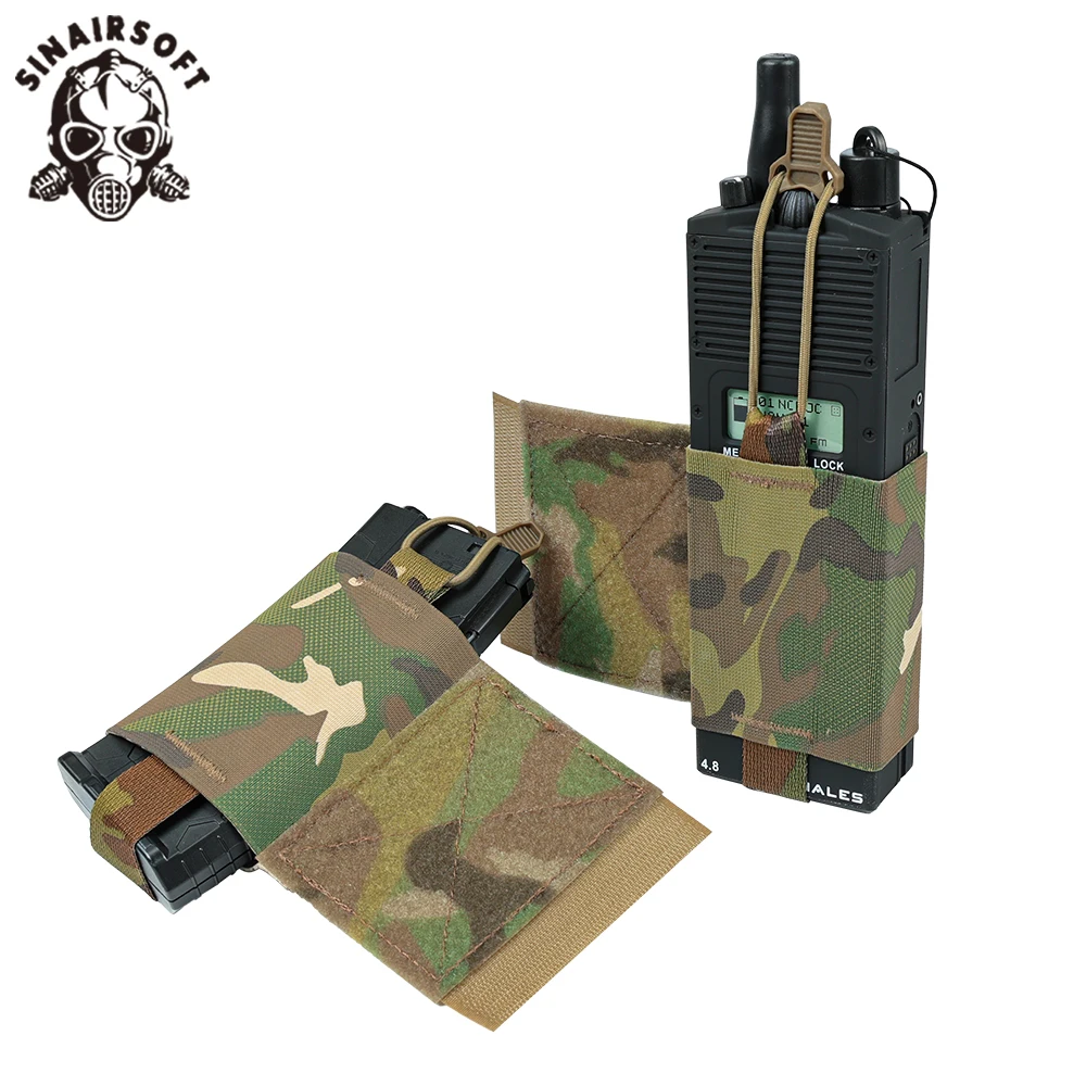 

Tactical V2 Side Pouch Wingman Elastic Radio Holder Magazine Pouch Mil-spec Shock Cord Mag AR15 Airsoft Hunting Vest Accesories