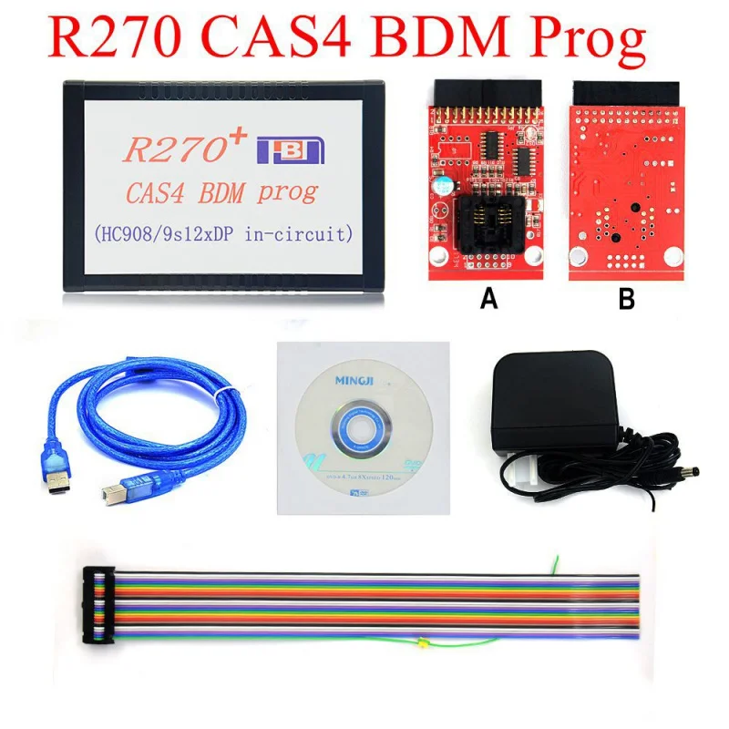 

Программатор BDM R270 V1.20 для BMW CAS4, чип-тюнинг ECU M35080, поддержка моделей 2001-2009 гг.