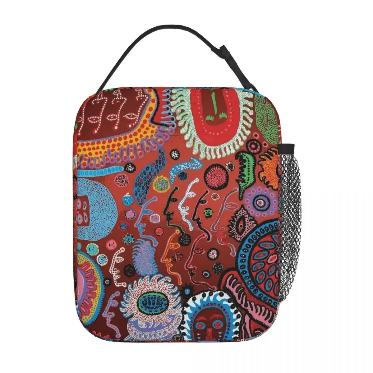 Yayoi Kusama-térmica fiambrera reutilizable, bolsa térmica portátil para comida, viaje universitario