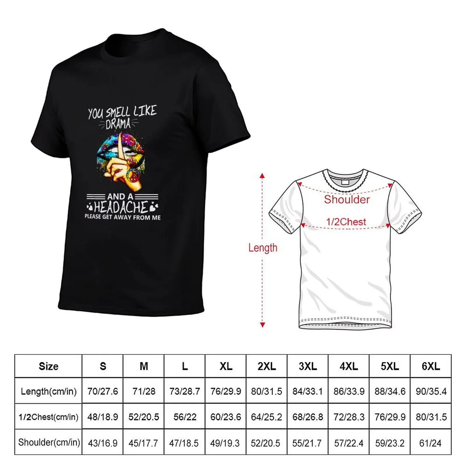 You Smell Like Drama And A Headache Funny Gift T-Shirt cute tops aesthetic clothes mens clothes