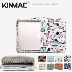 Brand Kinmac Laptop Bag 12,13.3,14,15.4,15.6,16 Inch Shockproof Lady Man Handbag Case For MacBook Air Pro M1 2 Women Briefcase