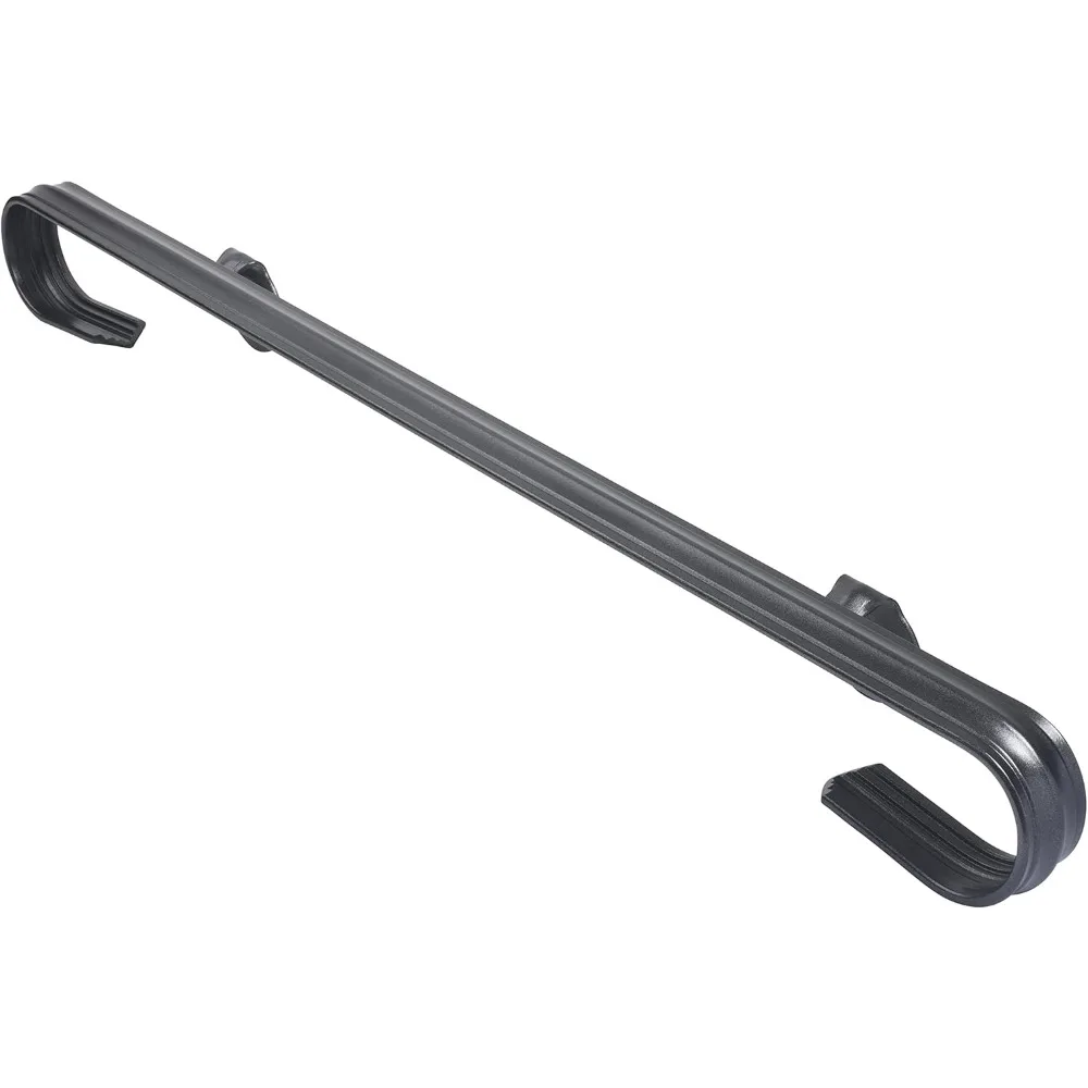 درابزين من الحديد المطاوع للدرج والشرفات والطوابق - مثبت على الحائط بطول 2 قدم، أسود معدني، داخلي/خارجي، صنع في الولايات المتحدة الأمريكية #2