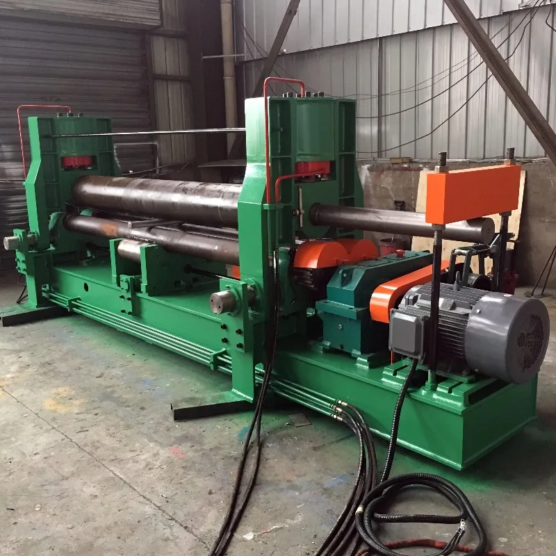 W11S-12X3200 3-لفة لوحة المتداول آلة لوحة هيدروليكية المتداول آلة 3 لفة للوحة سمك 12 مللي متر