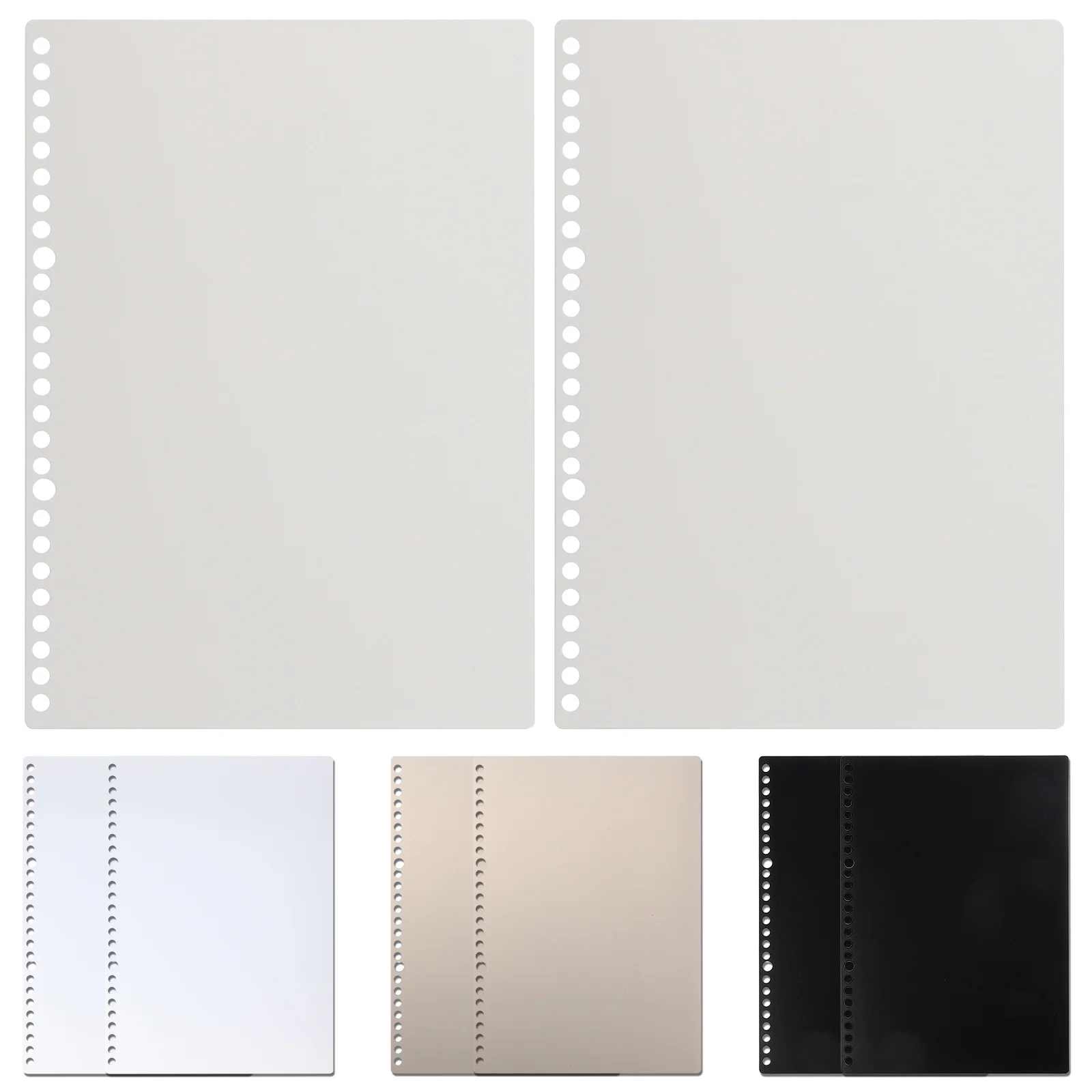 

8 Sheets Organizer Binder Divider Set Heavy Duty Punched Paper Dividers for Notebooks File Index Cards School Office Home Use