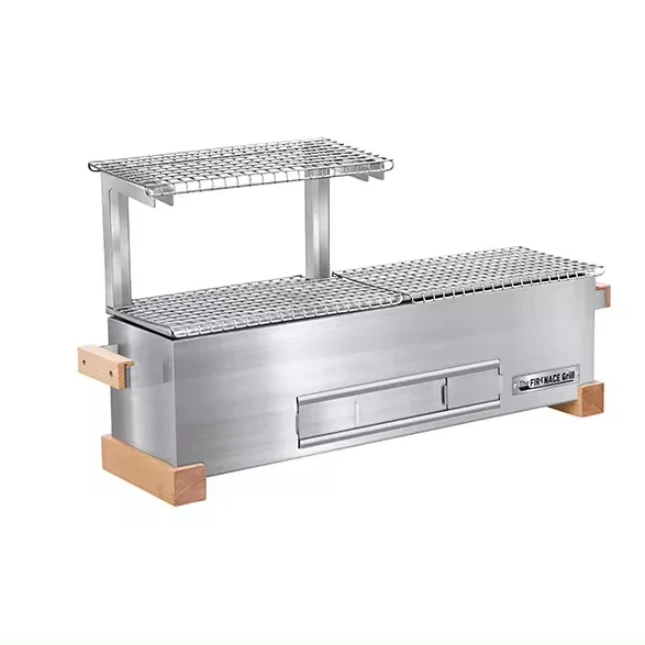 Portable Camping Flip BBQ Grill Rotating Flipping Grates Foldable and Rotating Design for Outdoor BBQ