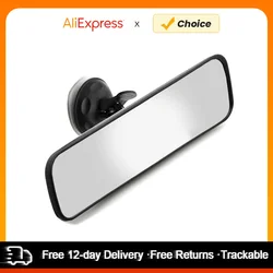 Rear View Mirror Universal Car Truck Mirror Interior Rear View Mirror Suction Cup 220*65mm Rear View Mirror Super Wide Field