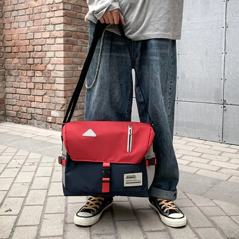 

Классическая водонепроницаемая сумка-мессенджер с несколькими карманами, большая вместительная сумка через плечо с регулируемым ремешком, велосипедная сумка для мужчин