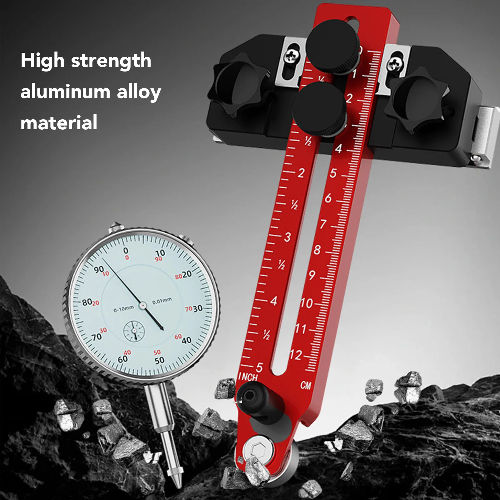 

Тонкий разрыв Jig Настольная пила Калибратор выравнивания Высокая точность Экономия усилий алюминиевый сплав с ползунком положения для мастерской