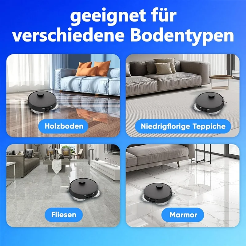 【COMELY】مجموعة ملحقات لقطع غيار المكنسة الكهربائية الروبوتية Ecovacs Deebot T30 Pro Omni / T30 Omni