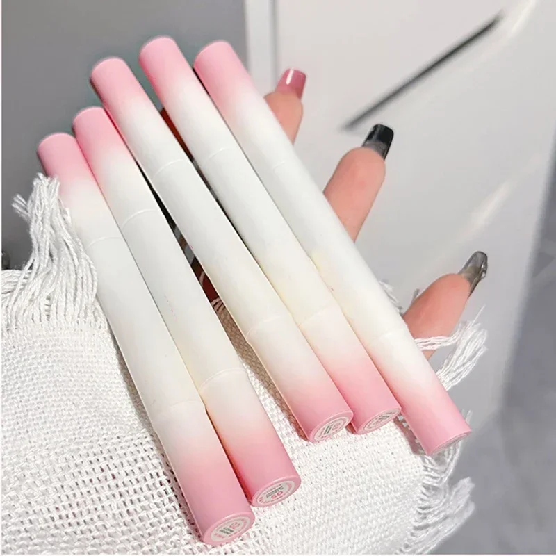 Fluffy Velvet Soft Lip Glaze Liquid Lipstick Cream Nude Matte Rose Red Pigment Waterproof Long Lasting Dye Cheek Lip Tint Paste