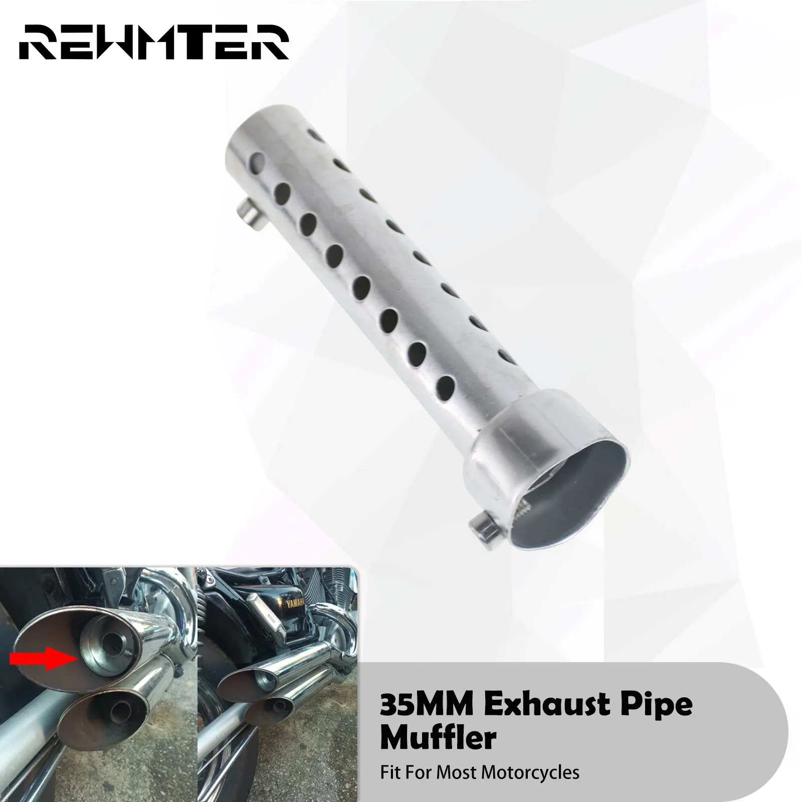 Motorcycle 35MM Exhaust Silencer Exhaust Pipe Muffler Insert Baffle Universal For Harley Softail For Kawasaki For BMW For Honda