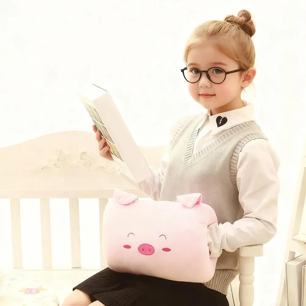 

Children's Throw Pillow Cushions Cute Pink Rabbit Hand Warmers Nap Gloves Adults Creative Warmers Cartoon Cushions Hand Pil I7M7