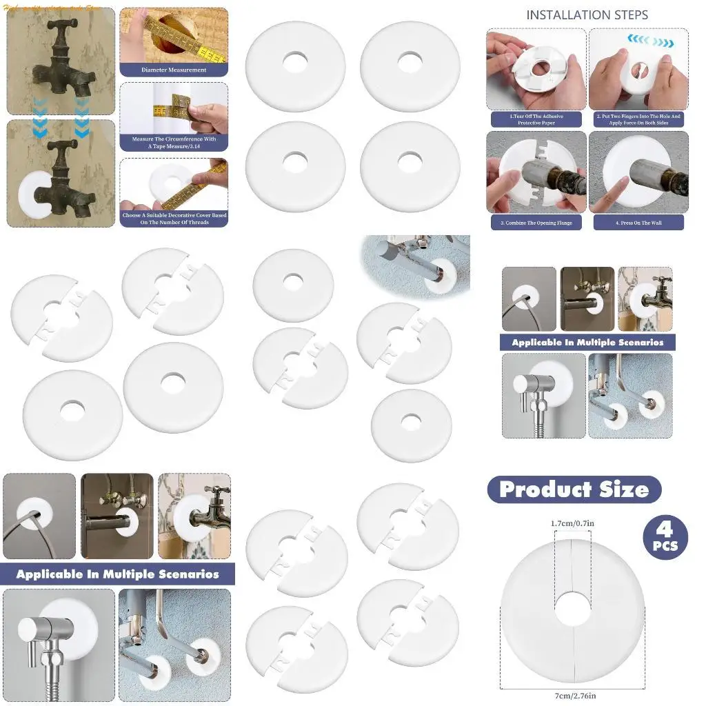 

203f 4pcs разделенная крышка труб.