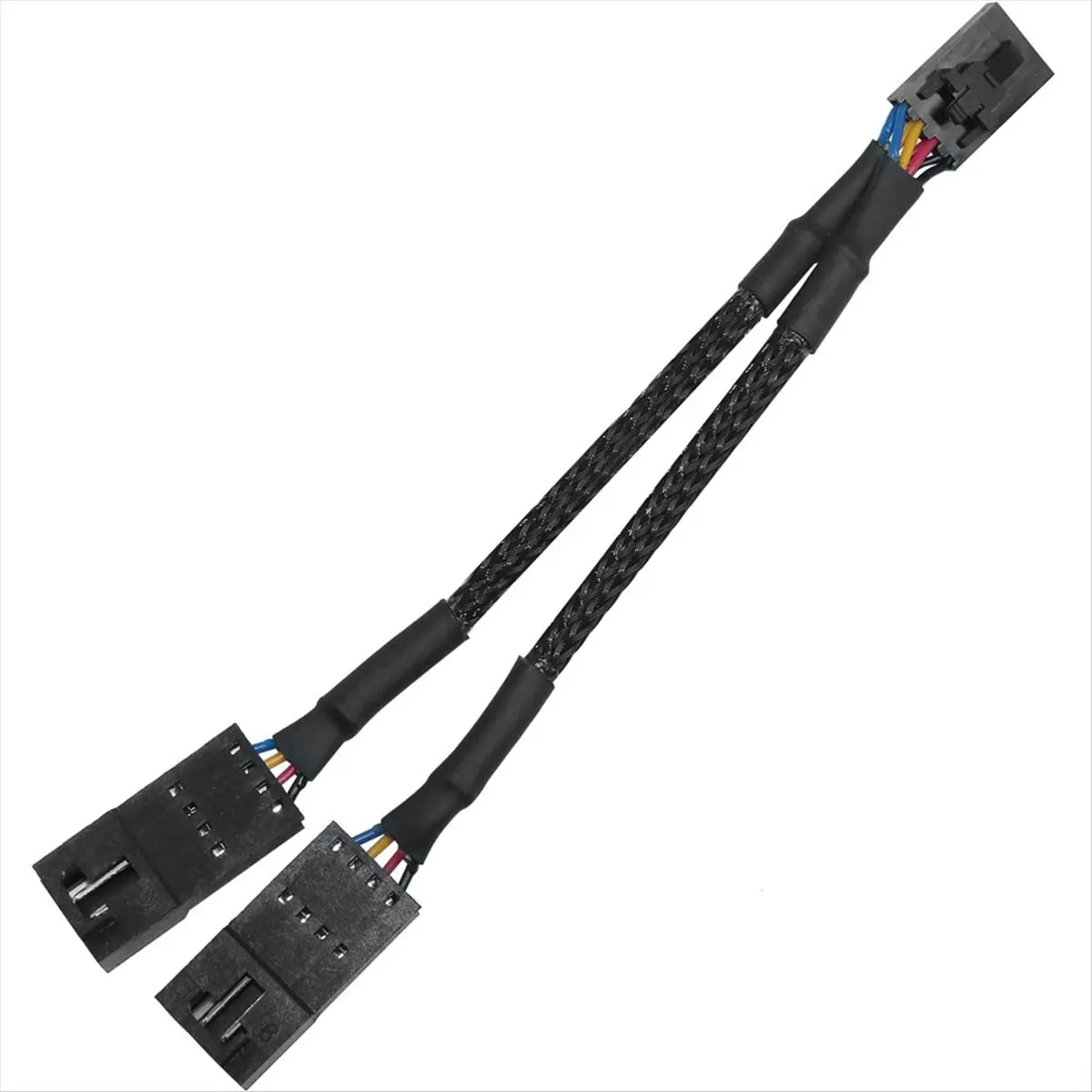 ABIU RGB Lighting Extension Cable 1to2 Splitter Cable 4pin Male to Dual Female Used for Fan Hub Splitter AdapterCable