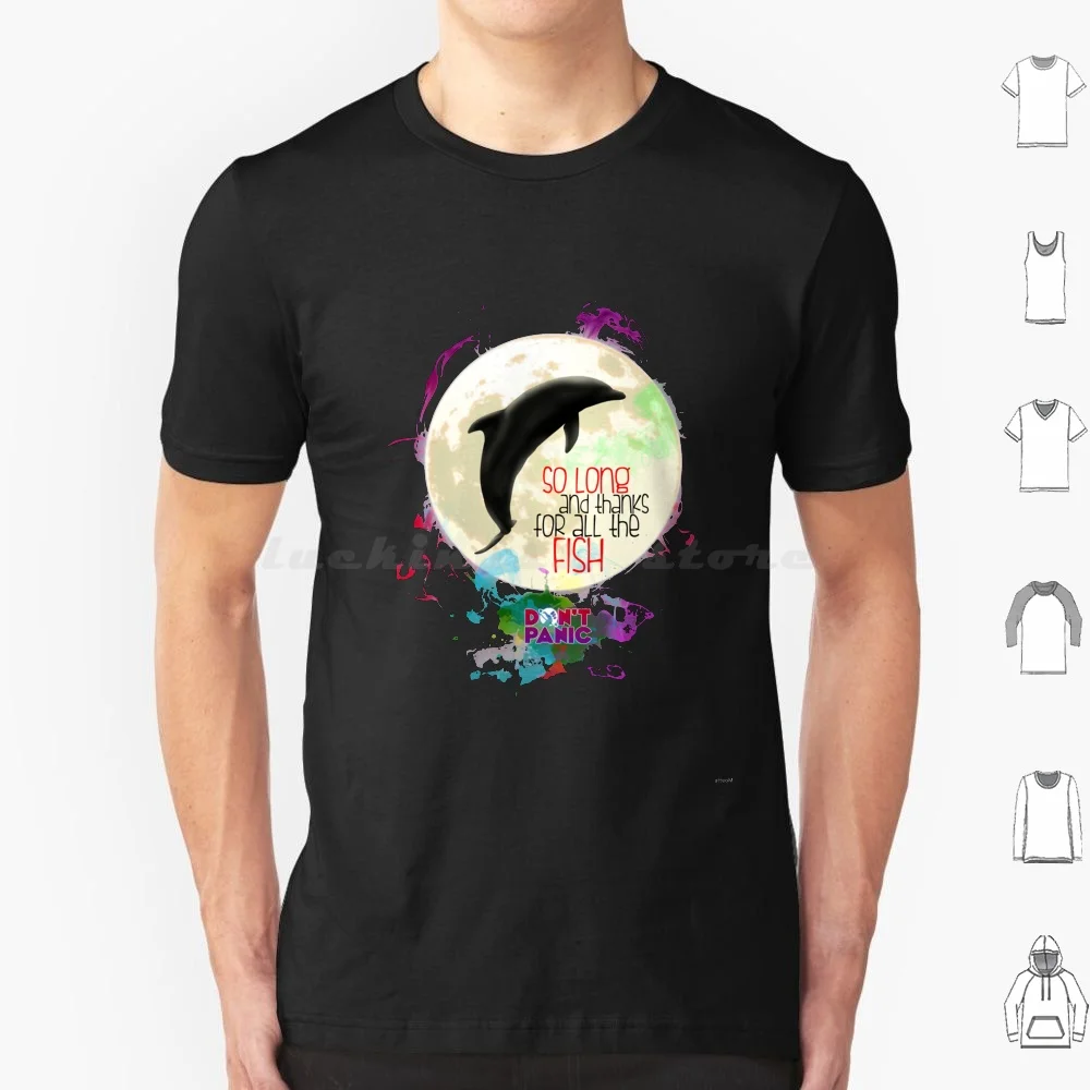 So Long... And Thanks T Shirt Big Size 100% Cotton Hitchhikers Guide To The Galaxy Ironic 42 Douglas Adam Dont Panic Book Nerd