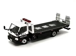 Unique Model 1:64 Hino 300 Dutro Full floor trailer Police / Rothmans RHD limited500 Diecast Model Car