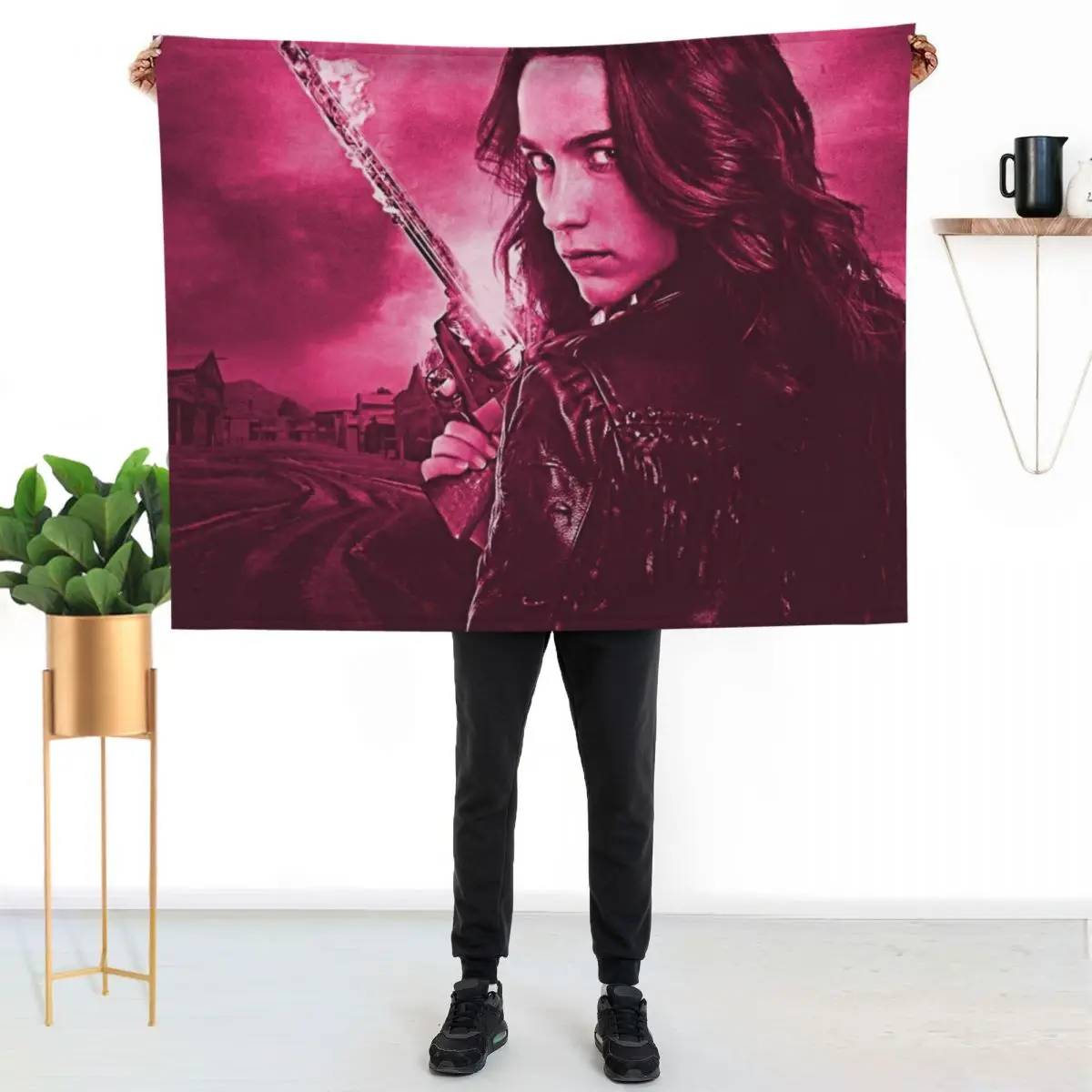 Wynonna in Pink Throw Blanket Cute warm for winter Blankets For Sofas blankets and throws Sofa Quilt Luxury Designer Blankets