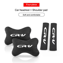 Car Seat Belt Protect Shoulder Pads Safety Handle Cover Headrest Neck Pillow For Honda CRV 2007 2015 2016 2017 2018 2019 2020