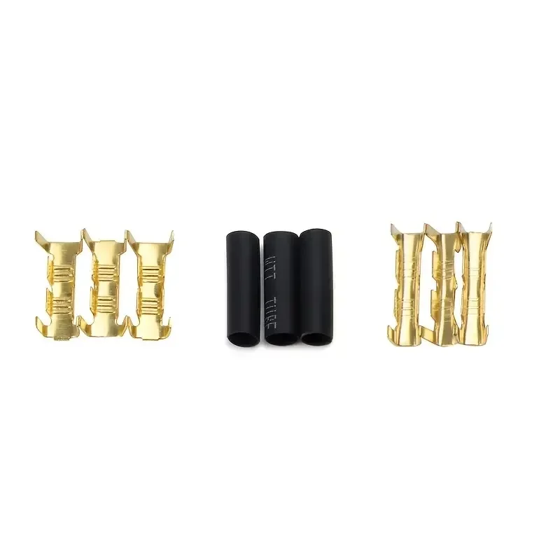 150pcs U-shaped Terminal Tab Cold Inserts Electrical Wire Connector Terminals with Heat Shrink Tube Kits