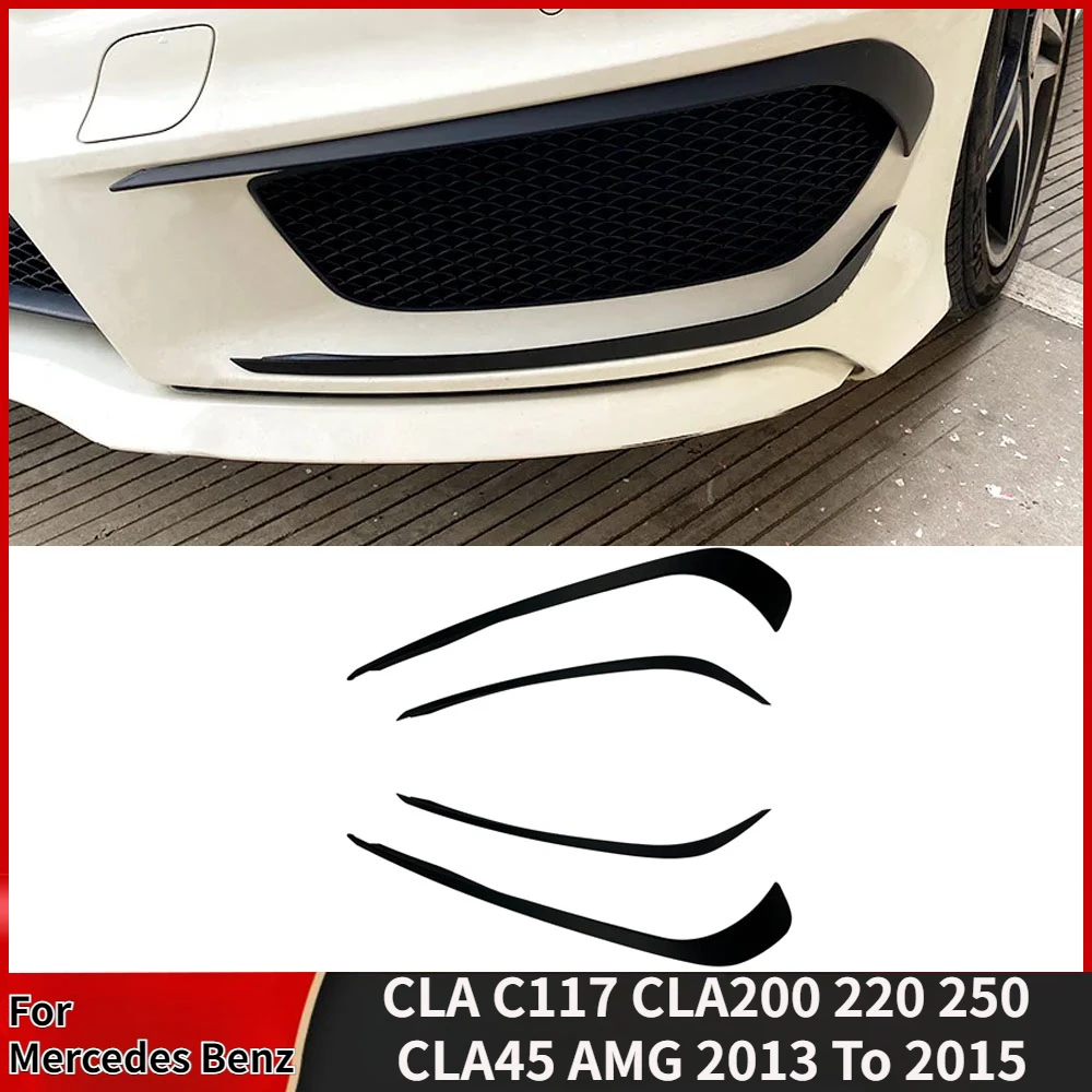 

Front Bumper Spoiler Fog Lamp Light Lip Trim Cover Splitter 2013 To 2015 For Mercedes Benz CLA C117 CLA200 220 250 CLA45 AMG