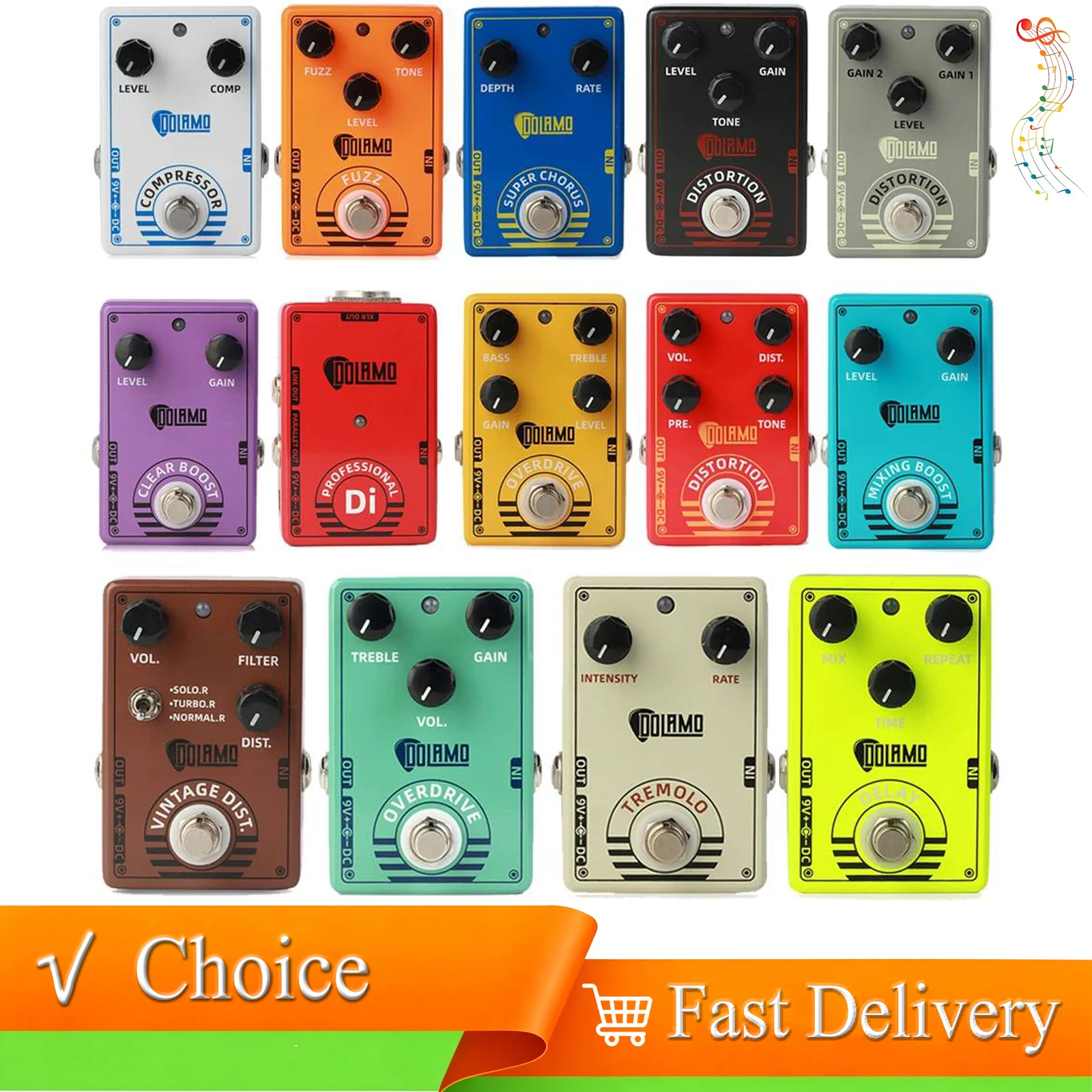 Guitar Effect Pedal True Bypass Effect Guitar Accessories for Electric Guitar Bass Practice Live Stage Performance Tone Shaping