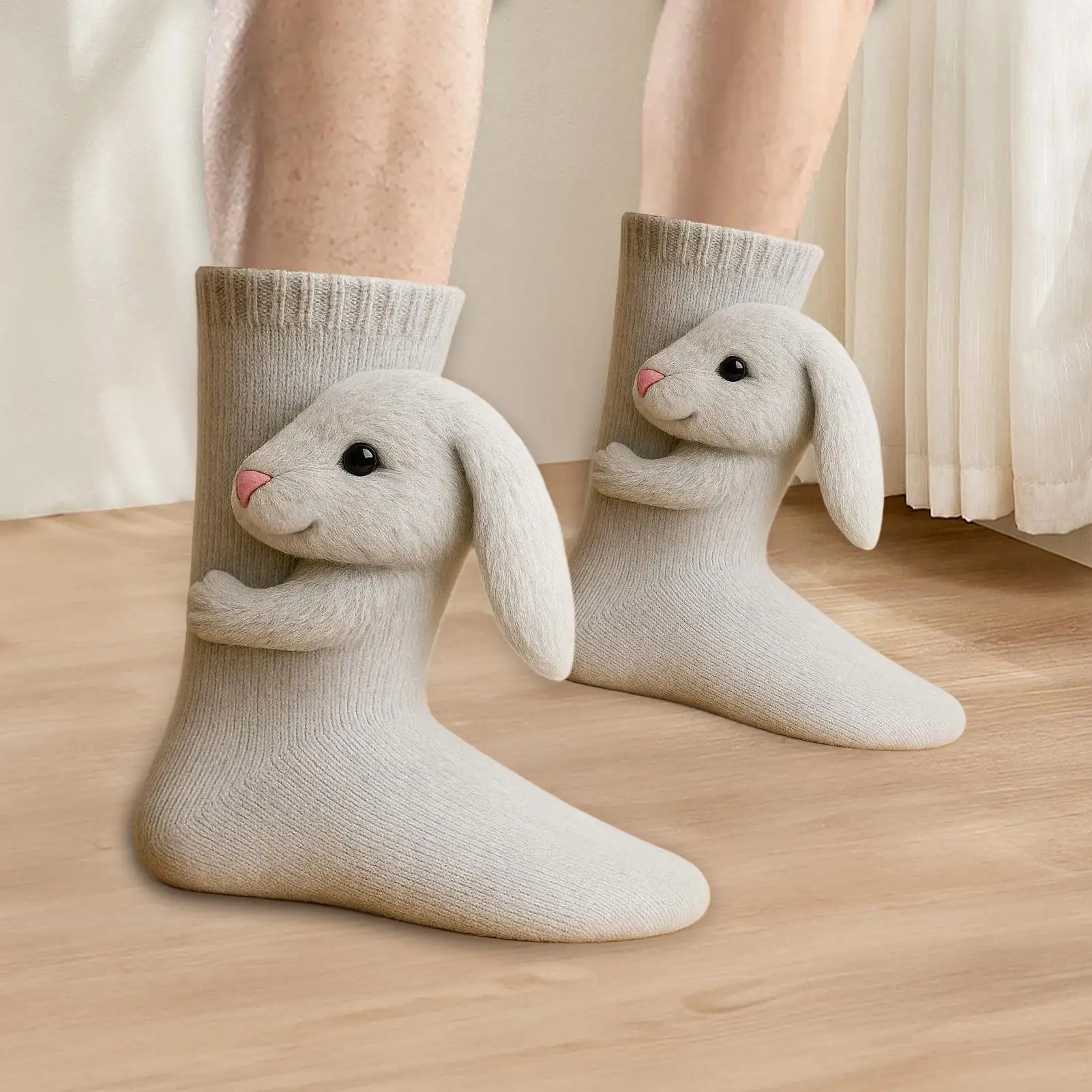 

3D вязаные носки с животными, теплые принадлежности для ног, 3D новинка, вязаные носки для женщин, детей, взрослых, зима, осень, Рождество, день рождения, домашний дом