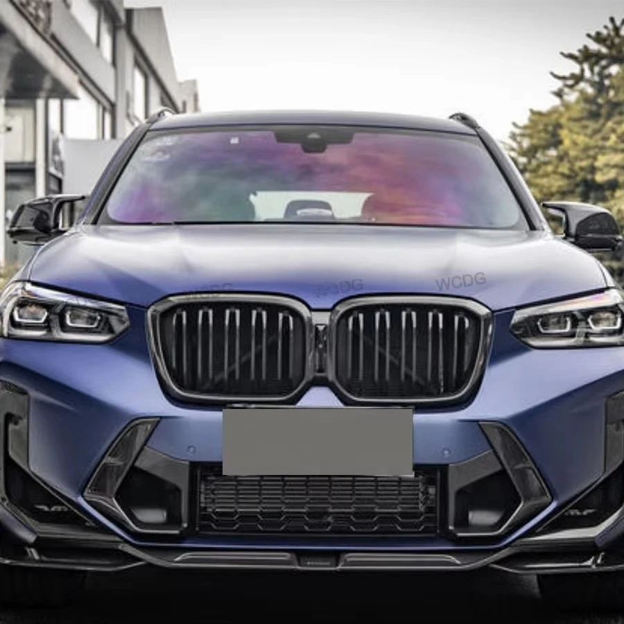 X3M F97 Carbon Fiber Front Bumper Lip for  X3M F97 X4M F98 LCI 2022+ Front Bumper Lip Splitter Spoiler Car Body Kit