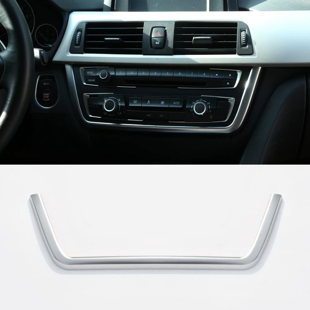 For BMW 3 4 Series F30 F31 F32 F34 F36 316 318 320 420 Chrome Dashboard Console Cover Trim Decorations 2013 2014 2015 2016 2017