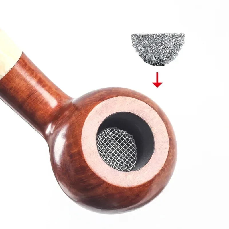 100Pcs/set Tobacco Smoking Pipe Metal Filter Screen Steel Mesh Rimmed Dome Bong