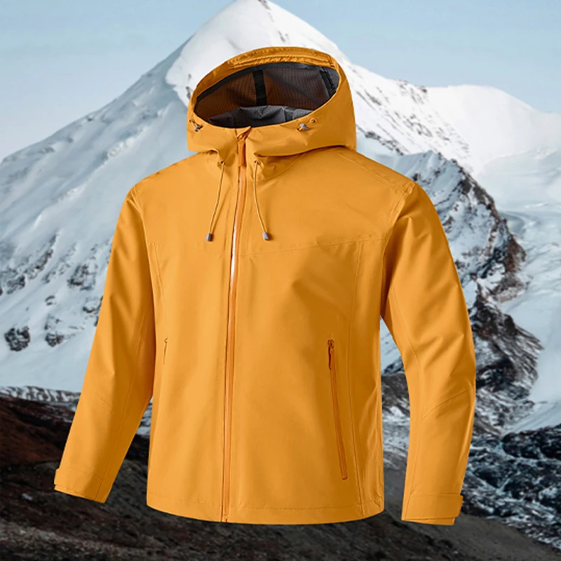 

Новая ветрозащитная и водонепроницаемая куртка 2025 года с полной термосваркой, однослойная, для пар, молодежная, свободного кроя, из полиэфирного волокна